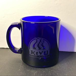 Kivu Coffee Cobalt Blue Glass Mug Cup
